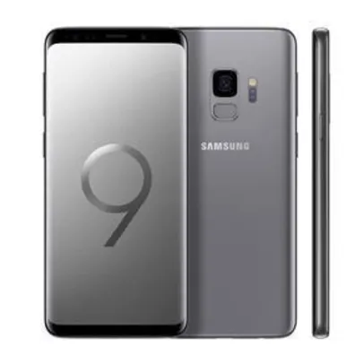 Smartphone Samsung Galaxy S9 Cinza com 128GB, Tela Infinita de 5.8", Dual Chip, Android 8.0, Câmera 12MP, 4GB RAM e Processador Octa-Core - R$2.999,00