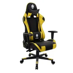 Cadeira Gamer Evolut EG-900 Reclinável Amarela E Preta | R$1.102