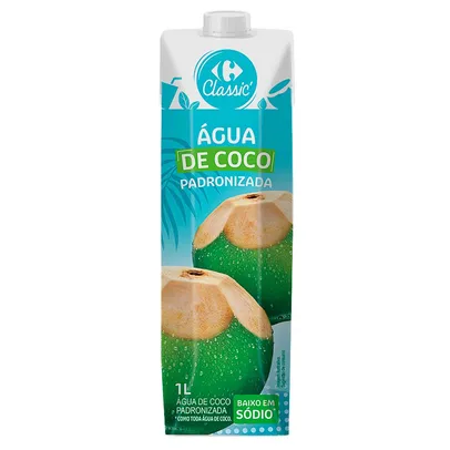 (60% off na 2° unidade) Água de Coco Carrefour 1 Litro