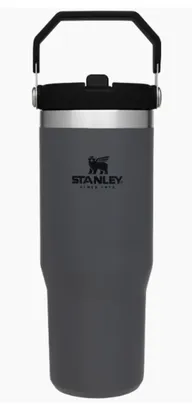 [Com Cashback R$200,97] Tumbler Térmico Flip Straw Stanley Charcoal | 887ML