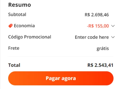 Imagem na descrição da promoção