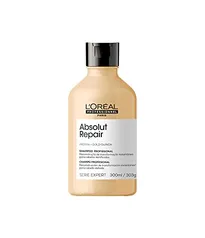 L'Oréal Professionnel Shampoo Absolut Repair, Repara Danos e Promove Brilho, Com Quinoa & Proteínas, Para cabelos secos e danificados, 300ml