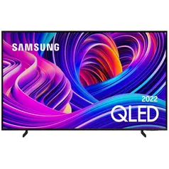 Smart TV Samsung 50" QLED 4K QN50Q60BAGXZD 2022 Tecnologia de Pontos Quânticos Som em Movimento