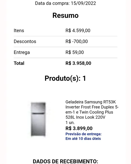 Imagem na descrição da promoção