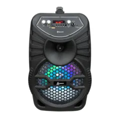 Caixa Amplificada Lenoxx, Alto-Falantes com Leds, Rádio FM, Bivolt - CA100 | R$237