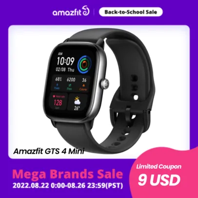 Smartwatch Amazfit GTS 4 Mini GPS Alexa