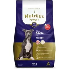 Ração Seca Nutrilus Power+ Frango para Cães Adultos 15kg