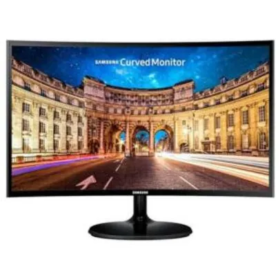 Monitor Curvo Full HD Samsung LED 27 Polegadas C27F390 Preto | R$854