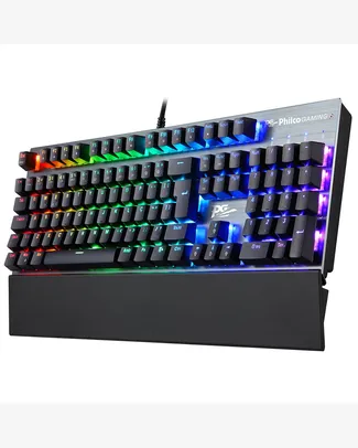 Teclado Mecânico Gamer Philco PKB92 Aluminum Outemu Brown