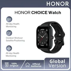 (App/Taxa Inclusa / Moedas) Smartwatch Honor Choice Watch Display Amoled, Chamada Bluetooth, 120 Modos