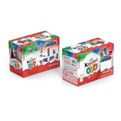 [Leve 2/Com Dinheiro de Volta R$ 1,98]  Kinder Ovo PJMASKS 2 Unidades 40g