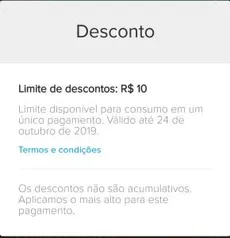 Desconto de R$10 para recarga no Mercado Pago (Usuários selecionados)