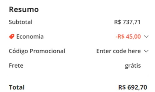 Imagem na descrição da promoção