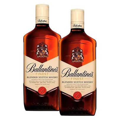 Kit Whisky Escocês Ballantines Finest 750ml com 2 unidades