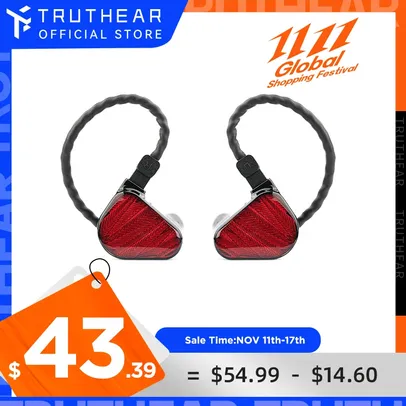 [Taxa inclusa] Fone de Ouvido Truthear Zero Red