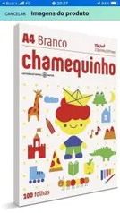 [PRIME] Chamequinho Papel A4, 75 g, 100 Folhas, Branco Sulfite | R$4,20