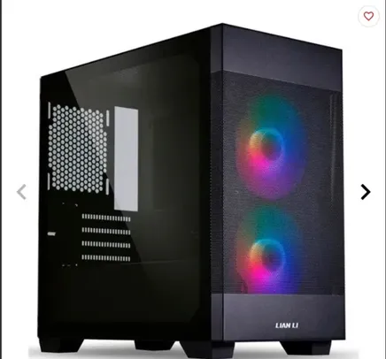 GABINETE GAMER LIAN LI LANCOOL 205M MESH, RGB, MID-TOWER, LATERAL DE VIDRO, COM 2 FANS