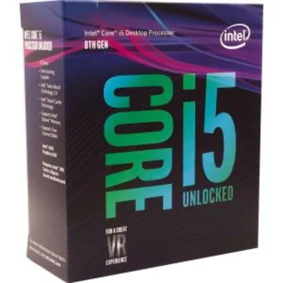 Saindo por R$ 964: Processador Intel Core i5-8400 8ª Geração Cache 9mb, 2.8ghz (4.0ghz Turbo) Lga 1151 Intel UHD Graphics 630 | Pelando