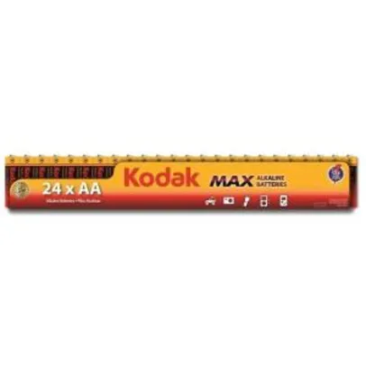 [1ª Compra] Pilha Kodak Alcalina Max Embalagem Com 24 Unidades (AA ou AAA) - R$16
