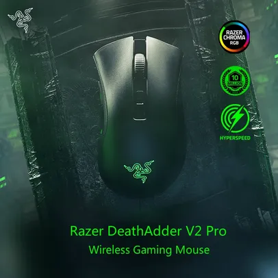 [TAXA INCLUSA] Mouse Deathadder V2 Pro 20000 dpi Sem Fio 2.4ghz Bluetooth