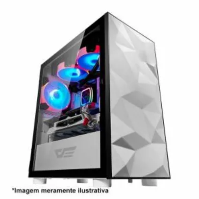 Gabinete Gamer Aigo DarkFlash DLM 21 Branco Lateral Vidro | R$ 300