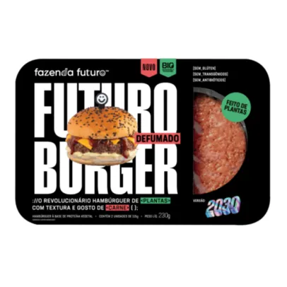 Hambúrguer Vegetariano FAZENDA FUTURO Burger Defumado 230g