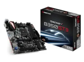 Placa Mãe Biostar Racing B350GT3, Chipset B350, AMD AM4, mATX, DDR4