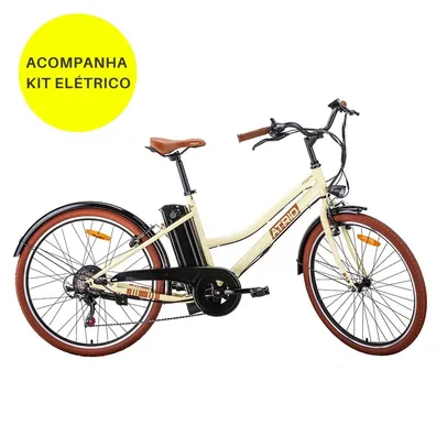 (AME R$2715) Bicicleta Elétrica Miami Aro 26 Retrô 350W e Kit Elétrico Bicicleta Atrio 