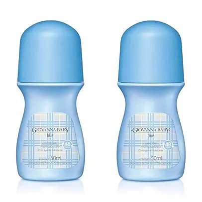 GIOVANNA BABY Desodorante Roll-On Azul 50 Ml 2 Unidades Giovanna Baby