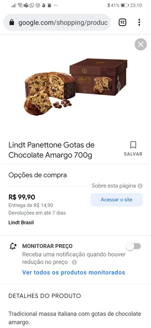 Imagen na descrição da promoção