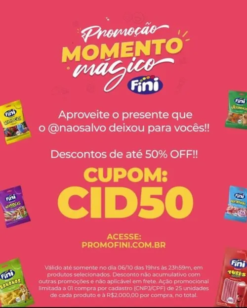 Imagem na descrição da promoção