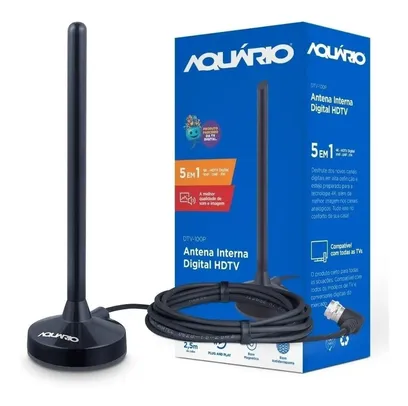 Antena Digital Interna Digital Full Hdtv 4k Aquario