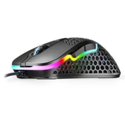 Saindo por R$ 404: Mouse Gamer Xtrfy M4, RGB, 6 Botões, 16000DPI - XG-M4-BLACK | R$404 | Pelando
