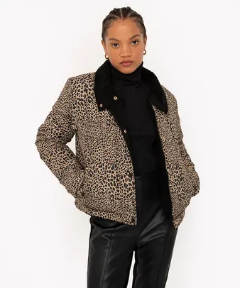 jaqueta bomber animal print