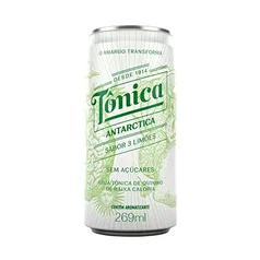 Água Tônica Antarctica 3 Limões, Lata 269ml