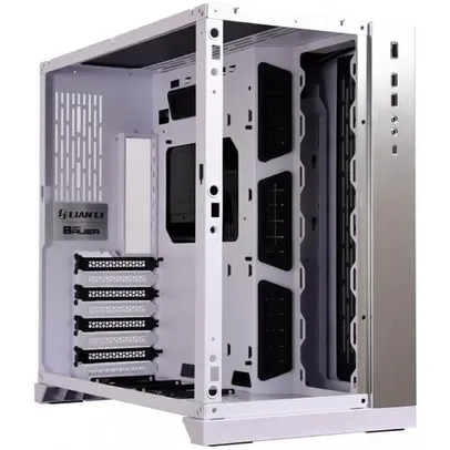 Gabinete Gamer Lian Li Dynamic, Mid Tower, Vidro Temperado, White, Sem Fonte, Sem Fan, PC-O11DX