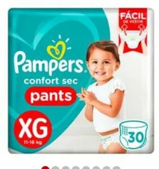 Fraldas Pampers confort sec PANTS XG 30 tiras