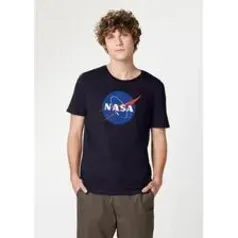 Camiseta Unissex Manga Curta Com Estampa Nasa Hering R$20