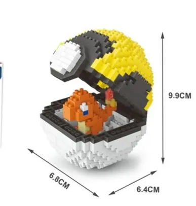 Mini Blocos De Construção Pokémon Poke Ball