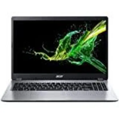 Notebook Acer Aspire 3 A315-56-330J, Ci3-1005G1, 4GB, 256GB SSD, 15.6", Win 10 | R$ 2690