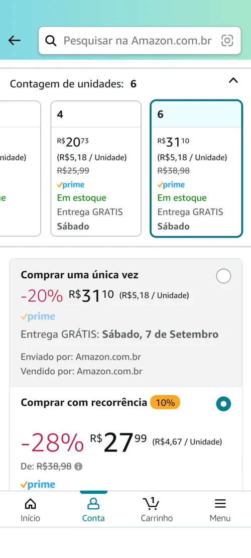 Imagem na descrição da promoção