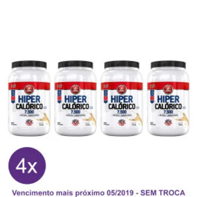 Kit 4x Hipercalórico 7.500 Midway 1,4 kg - VENCE 05/2019 - R$85