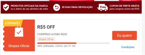 Imagem na descrição da promoção