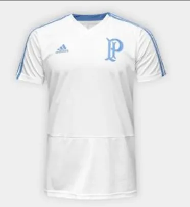 Camisa de Treino Palmeiras Adidas Masculina - Branco