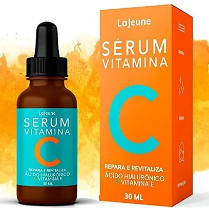 Serum Vitamina C + Ácido Hialurônico + Vitamina E + Ureia - Sérum Facial - 95% Ingredientes Naturais