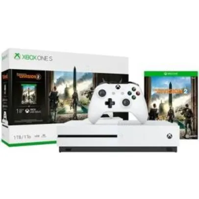 Microsoft Xbox One S 1TB Branco + Game The Division 2
