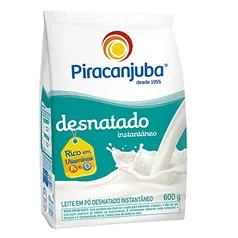 Leite Pó Desnatado Instântaneo Piracanjuba Pouch 600g