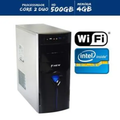 Pc Desktop Intel Core 2 Duo 4gb Ram 500 Gb Hd C/ Wifi R$ 861,72