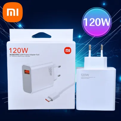 [c. Nova R$47] [ Moedas] Xiaomi Carregador 120w Turbo Original, Carregamento Rápido