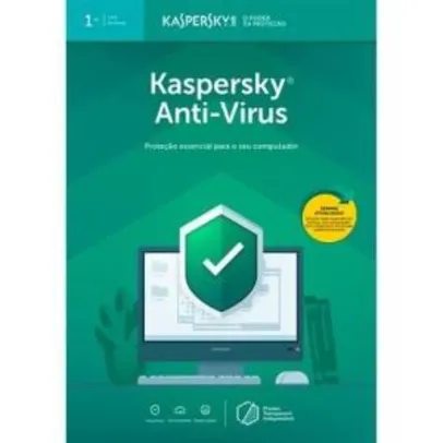 Kaspersky Antivírus 2019 1 PC - Digital para Download - R$20